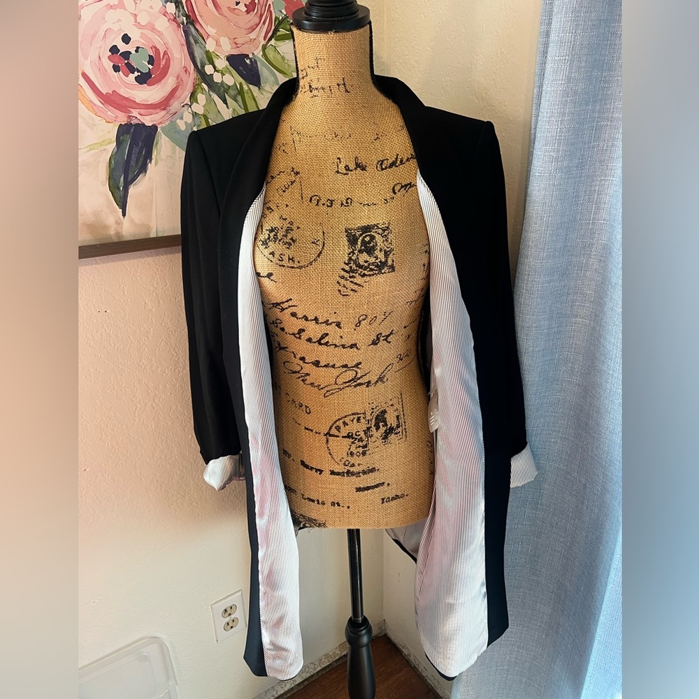 Open Front Calvin Klein Blazer NWT Size 14 - Picture 2 of 3